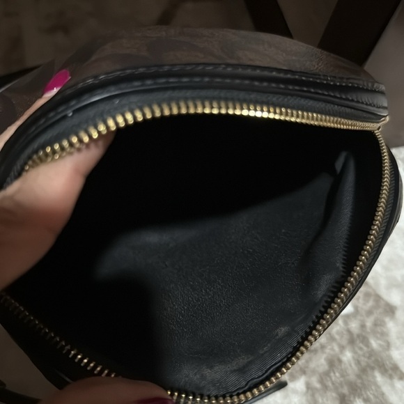 Coach Brown and Black Dome Crossbody Bag with Gold Hardware - Picture 7 of 9